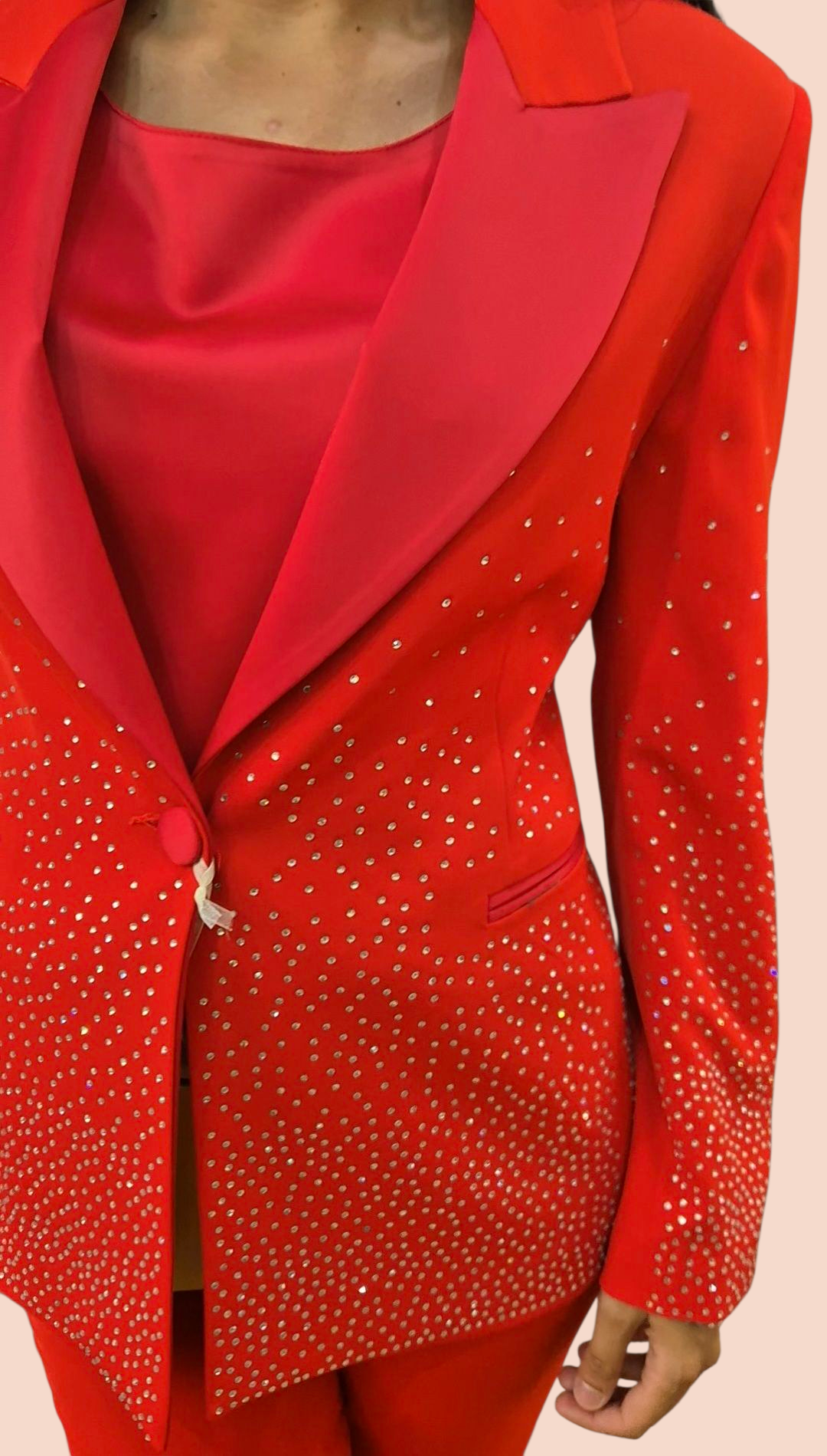 Tailleur Glitter Rosso