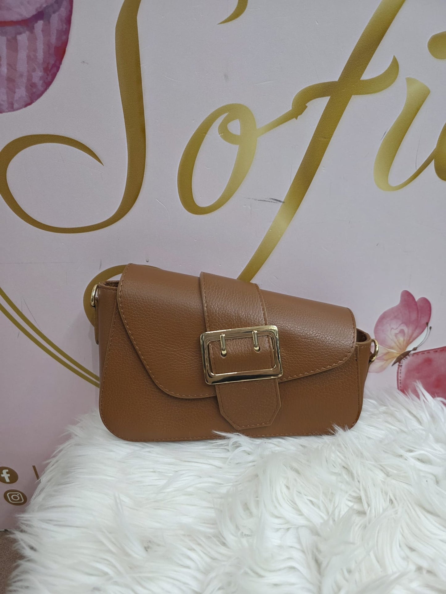 Borsetta Fibia vera pelle