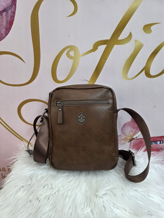 Marsupio uomo marrone