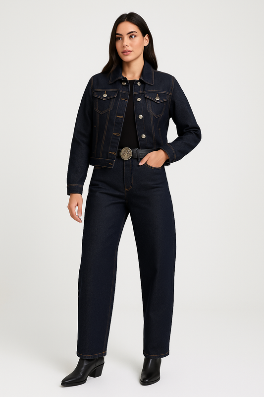 Coordinato denim balloon