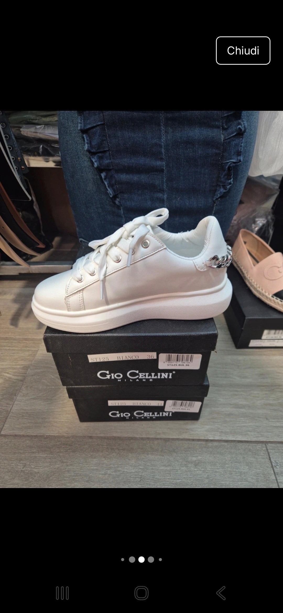SNEAKERS BIANCHE GIO CELLINI