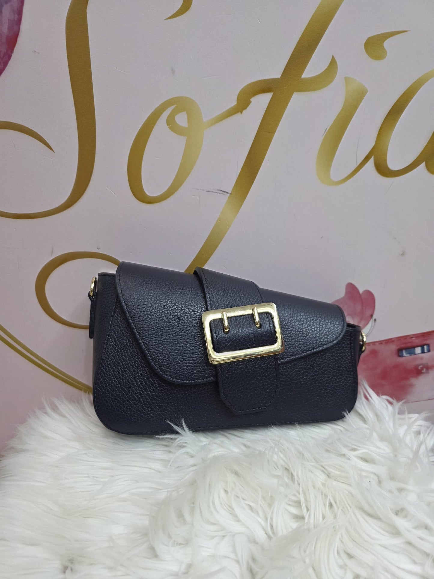 Borsetta Fibia vera pelle