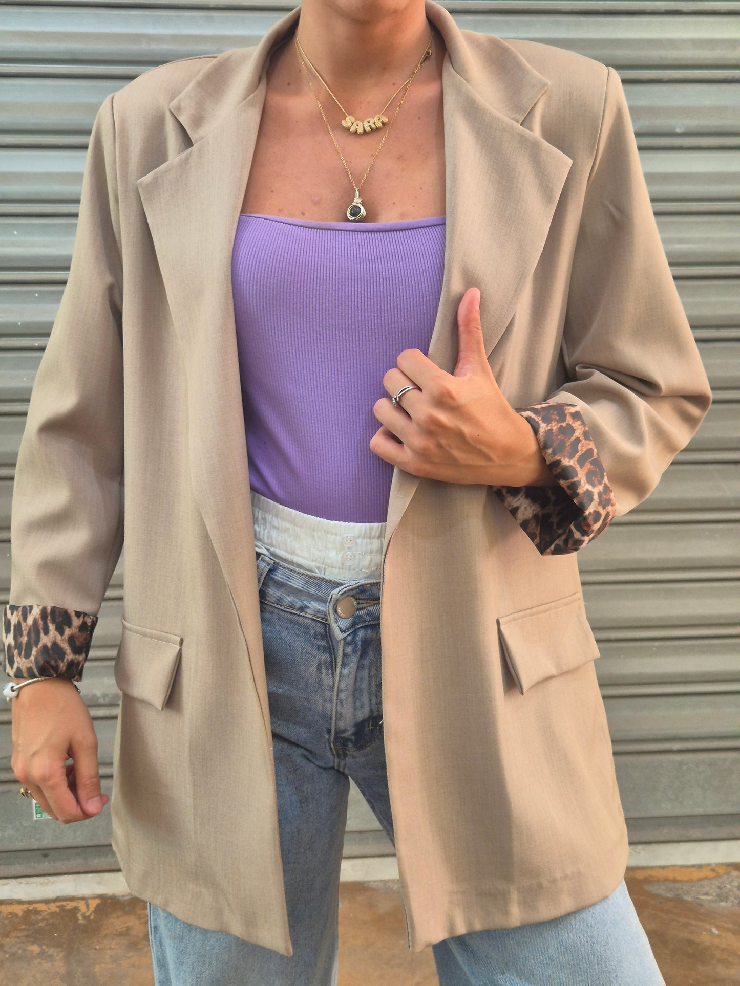 Blazer Sartoriale animalier