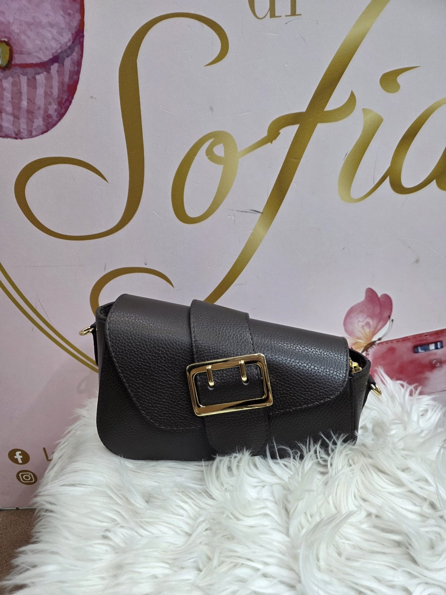 Borsetta Fibia vera pelle