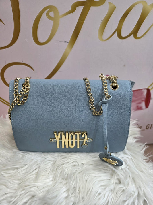 Spalla/tracolla ynot celeste morbida