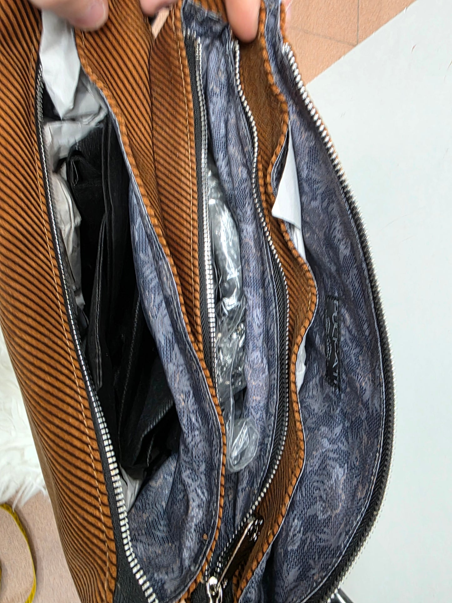 Pulicati tracolla intreccio vera pelle