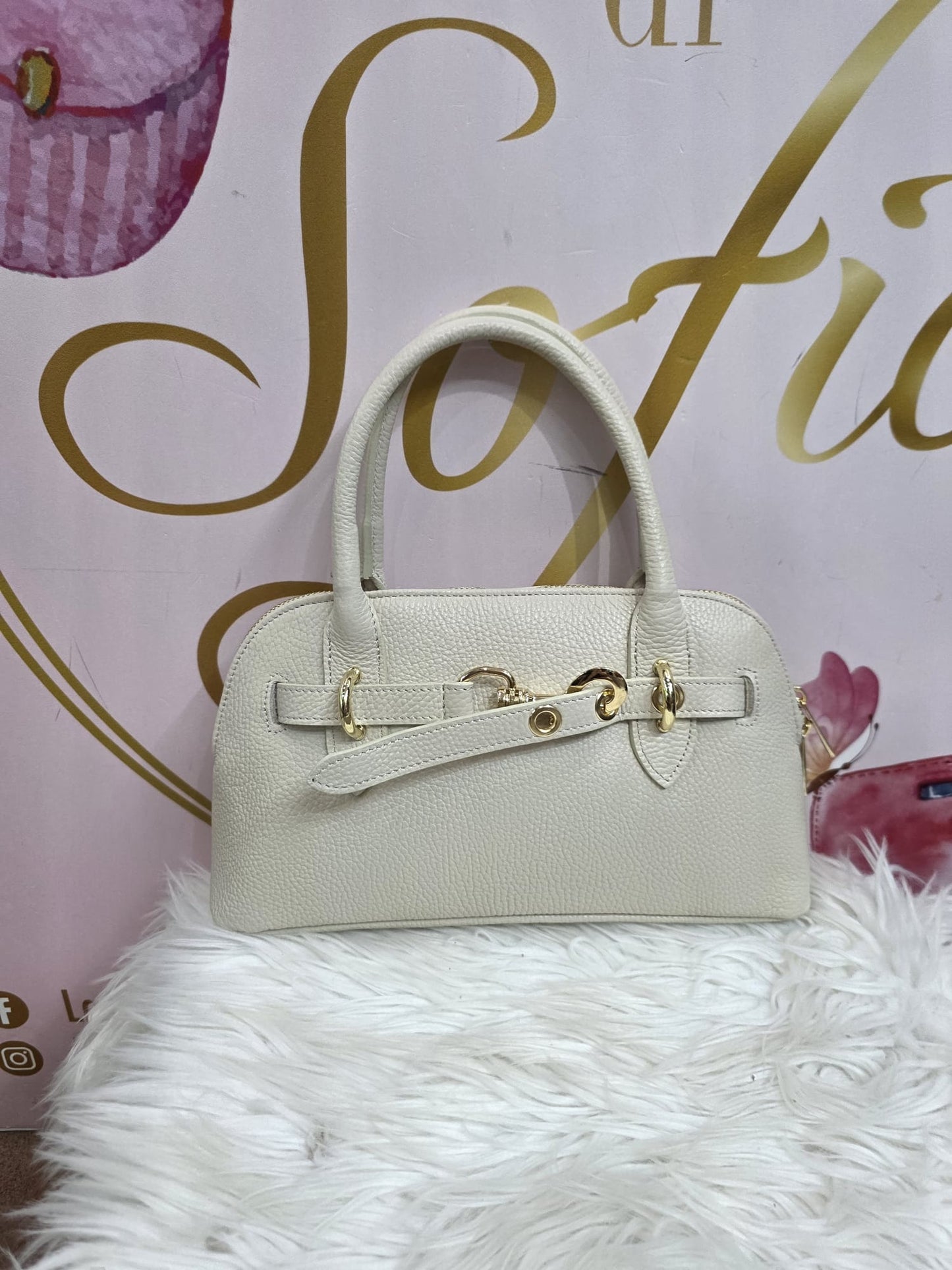 Borsetta a mano vera pelle