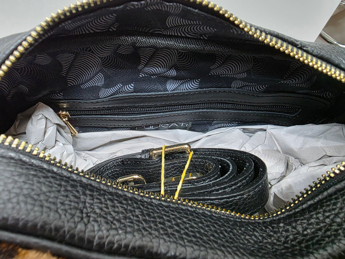 Pulicati bauletto pelle e cavallino