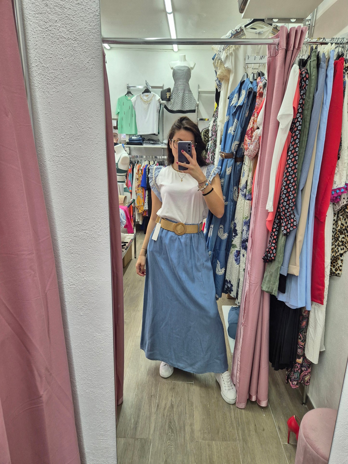 Gonna in cotone Denim