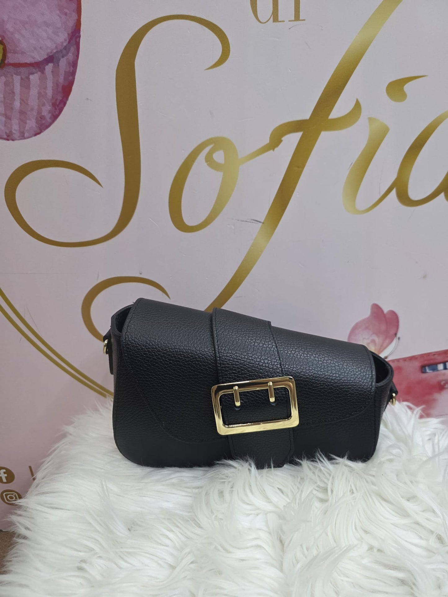 Borsetta Fibia vera pelle