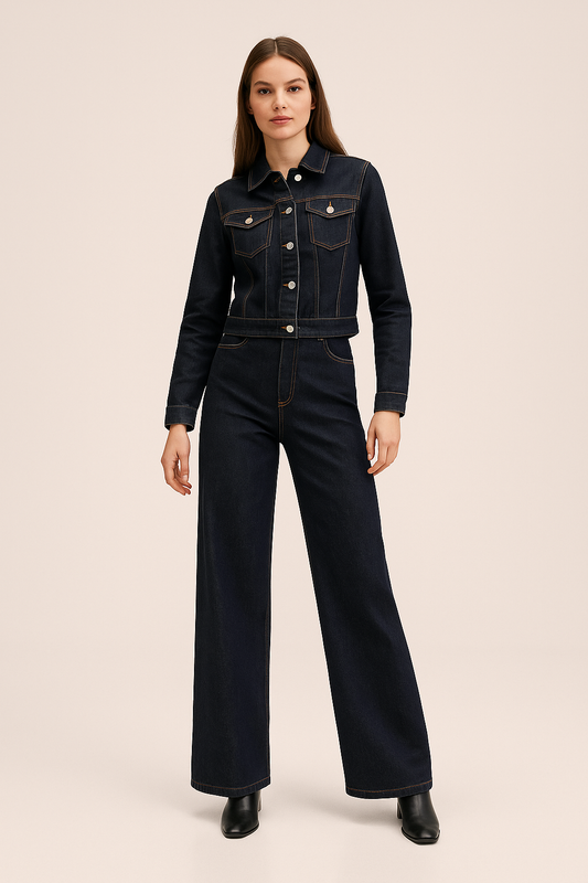 Coordinato denim palazzo