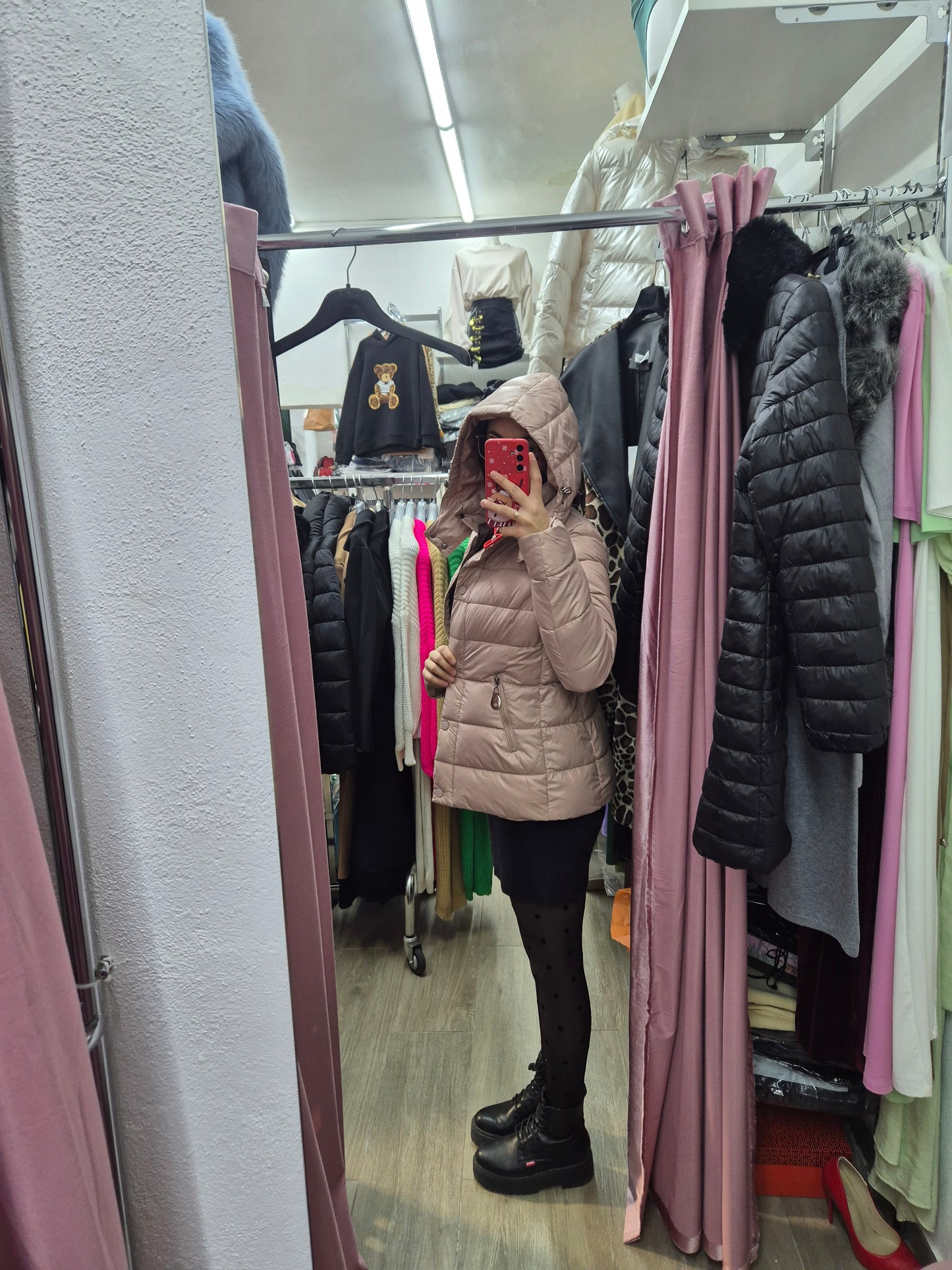 Piumino cammello rds