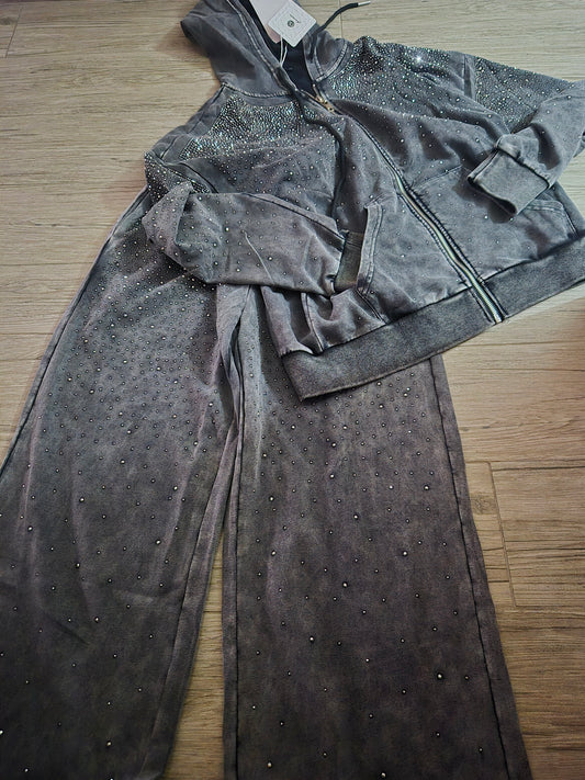 Coordinato tuta glitter