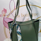 Shopper foulard oliva