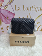 Pinko love click mini nappa cheveron jewel