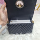 Pinko love click mini nappa cheveron jewel