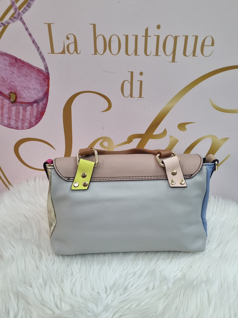 Postina in vera pelle multicolor