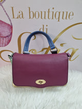 Borsa modello postina in pelle
