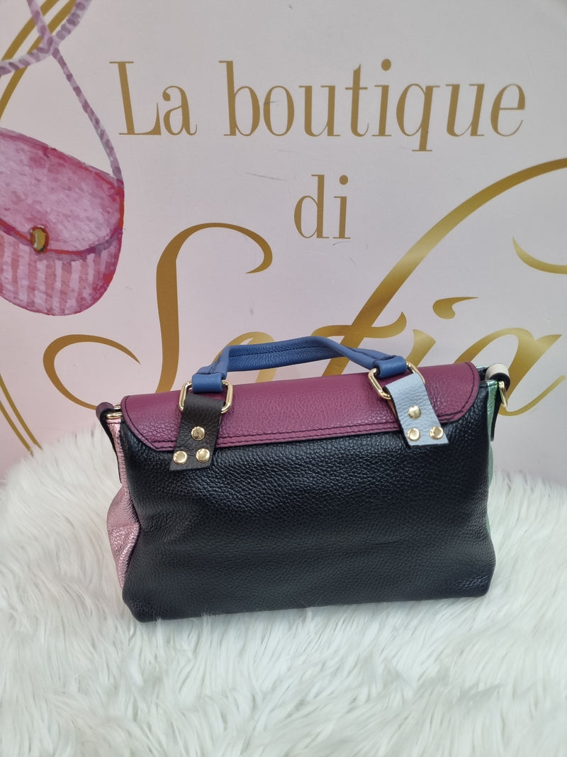 Borsa modello postina in pelle