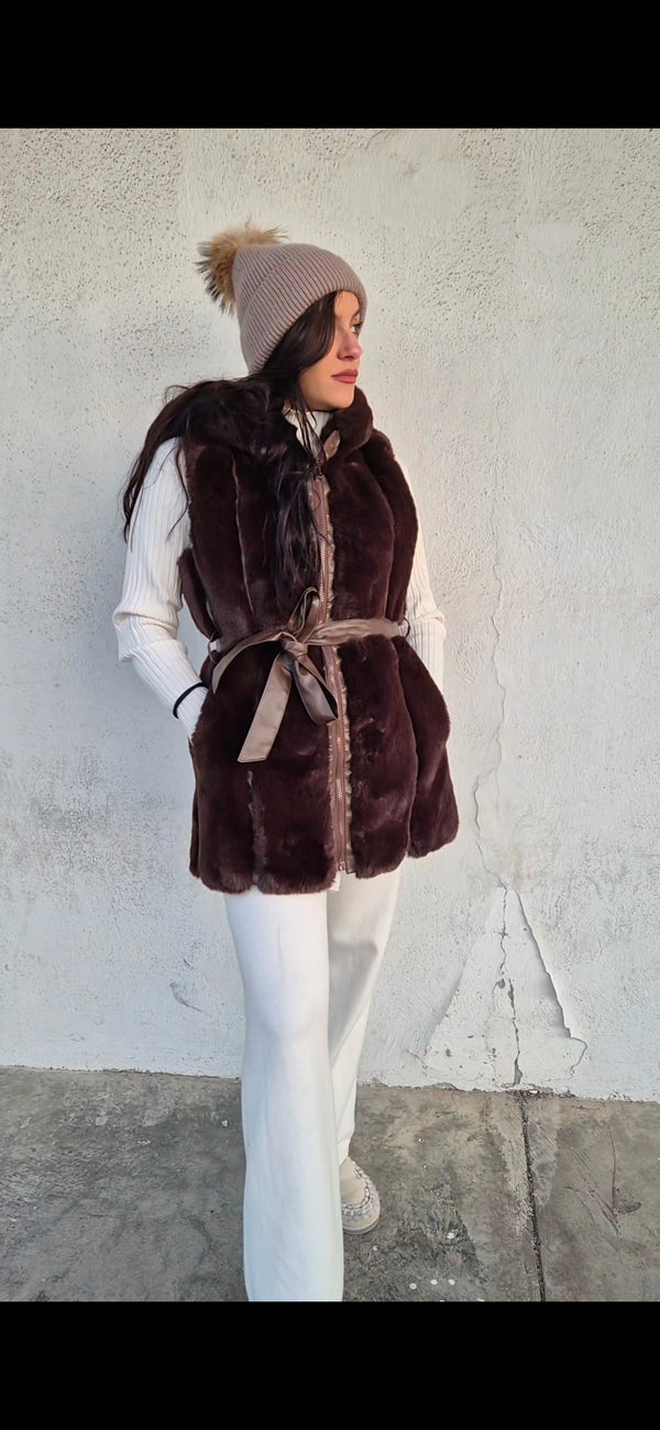 Gilet eco pelliccia