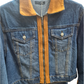 Coordinato denim/camoscio