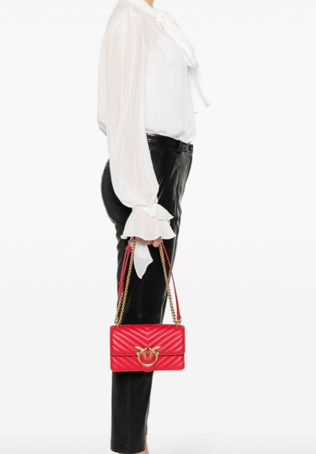 Pinko love one mini chevron