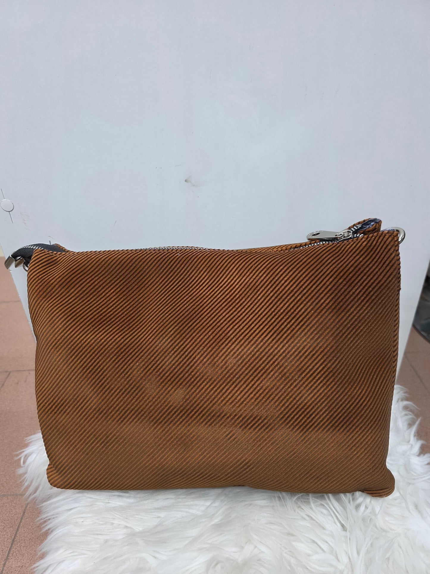 Pulicati tracolla intreccio vera pelle