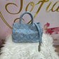 Borsetta jeans rigida