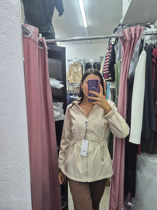 Parka reversibile Beige