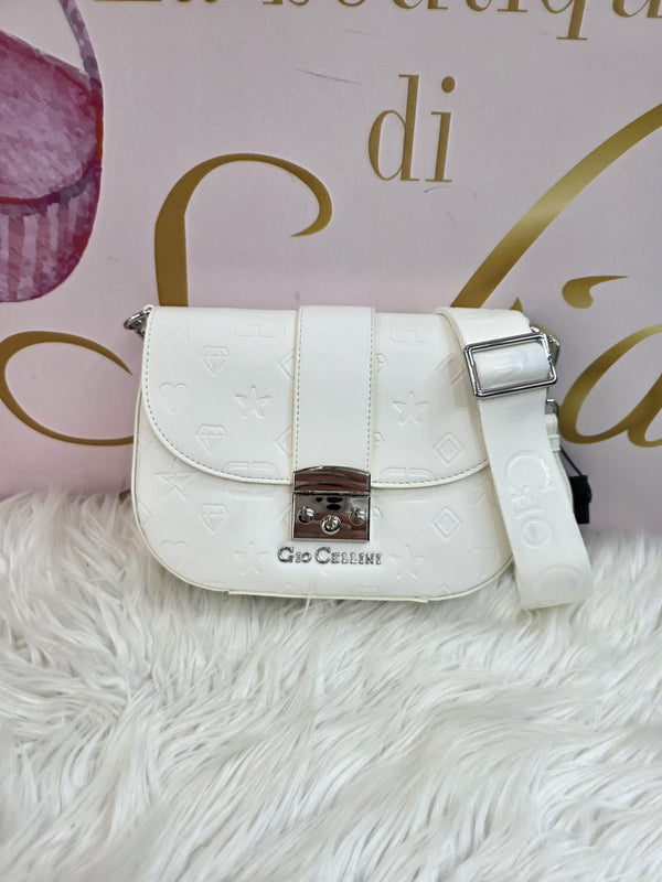 Tracolla Bianca monogram piccola