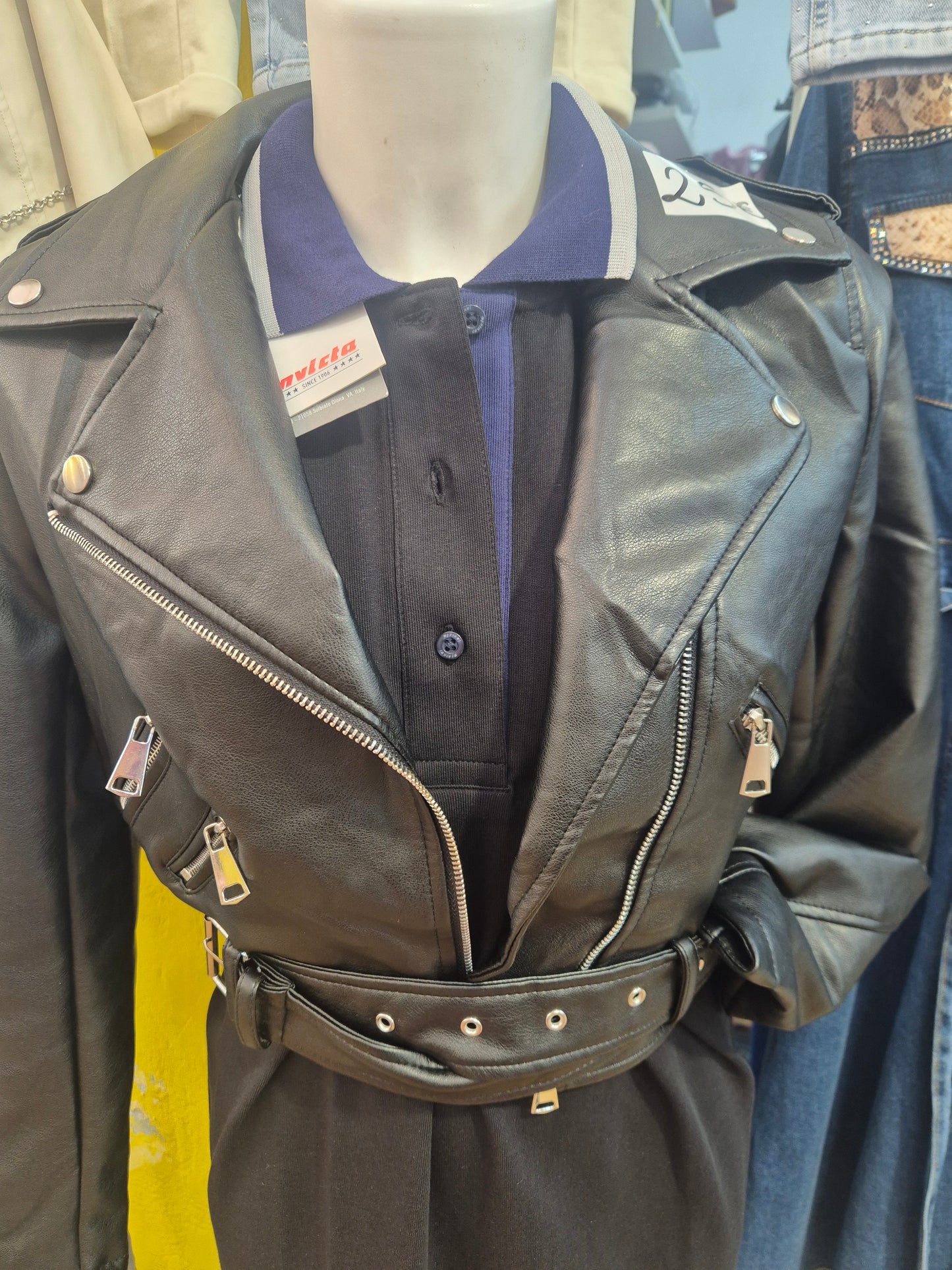 Chiodo eco pelle nero