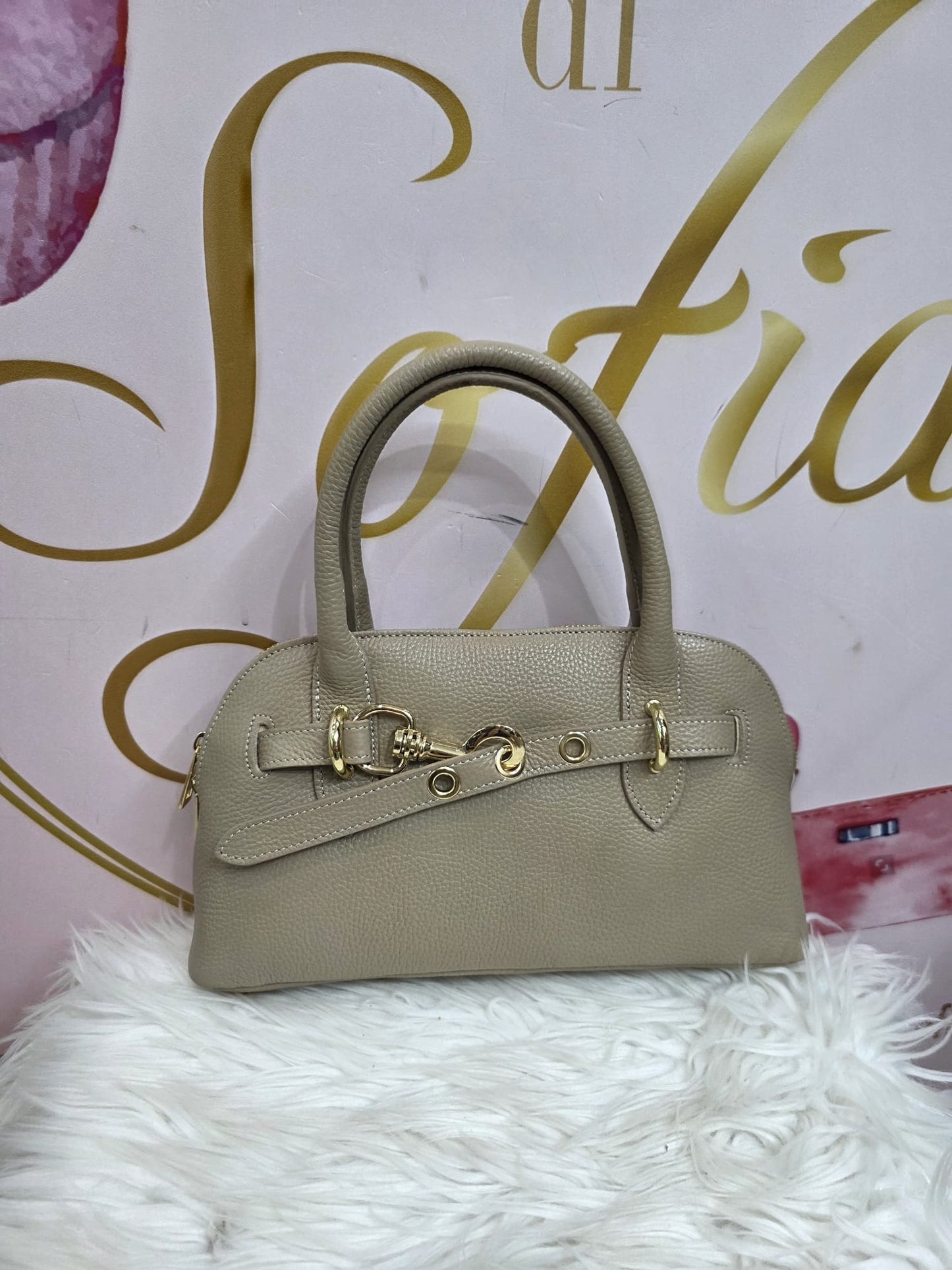 Borsetta a mano vera pelle