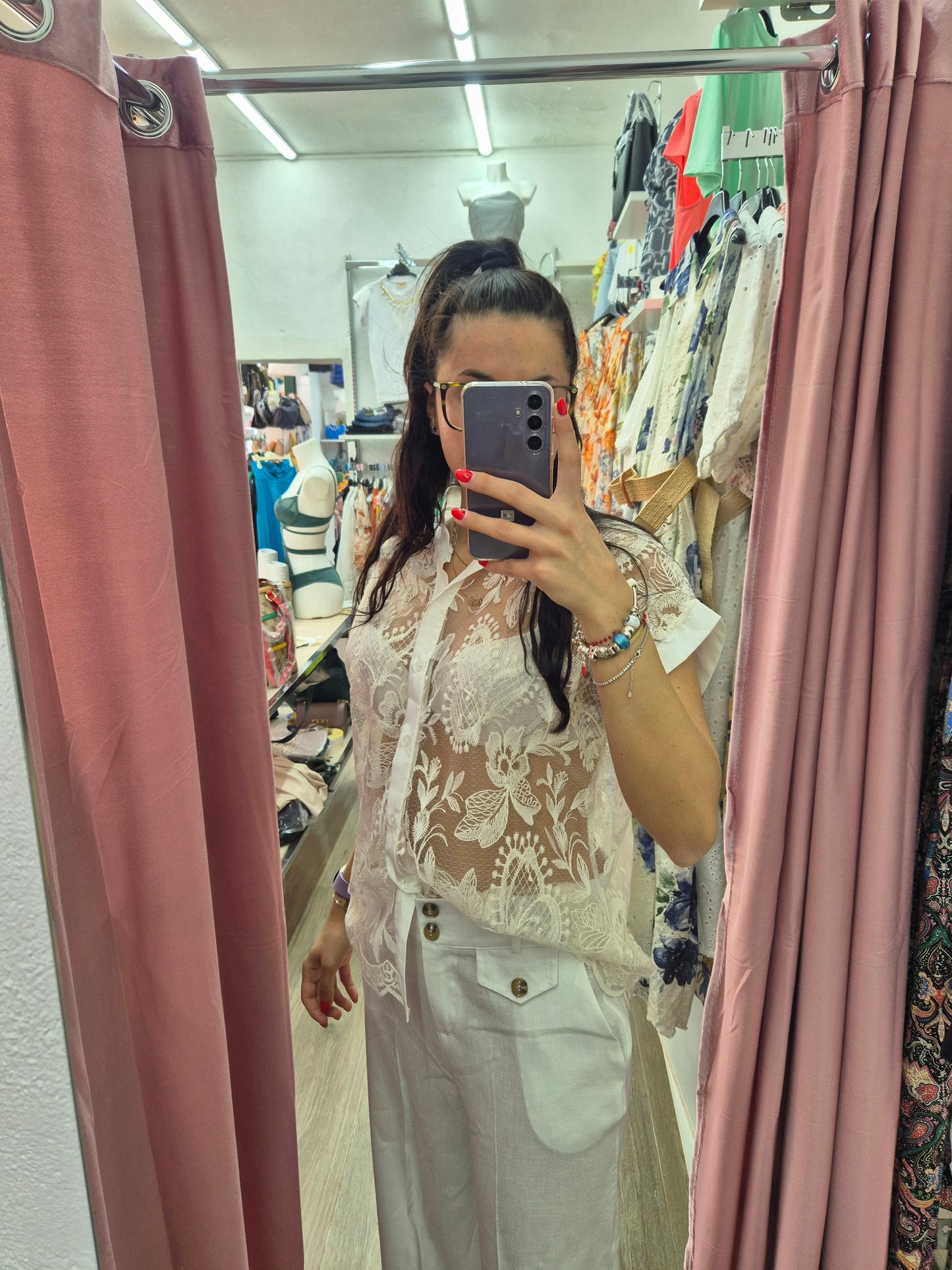 Camicia trasparenze