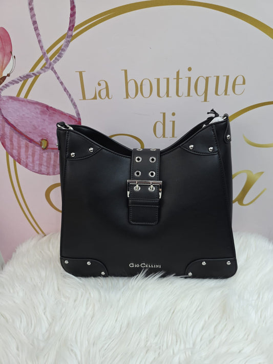 Shopper bag nera fibia