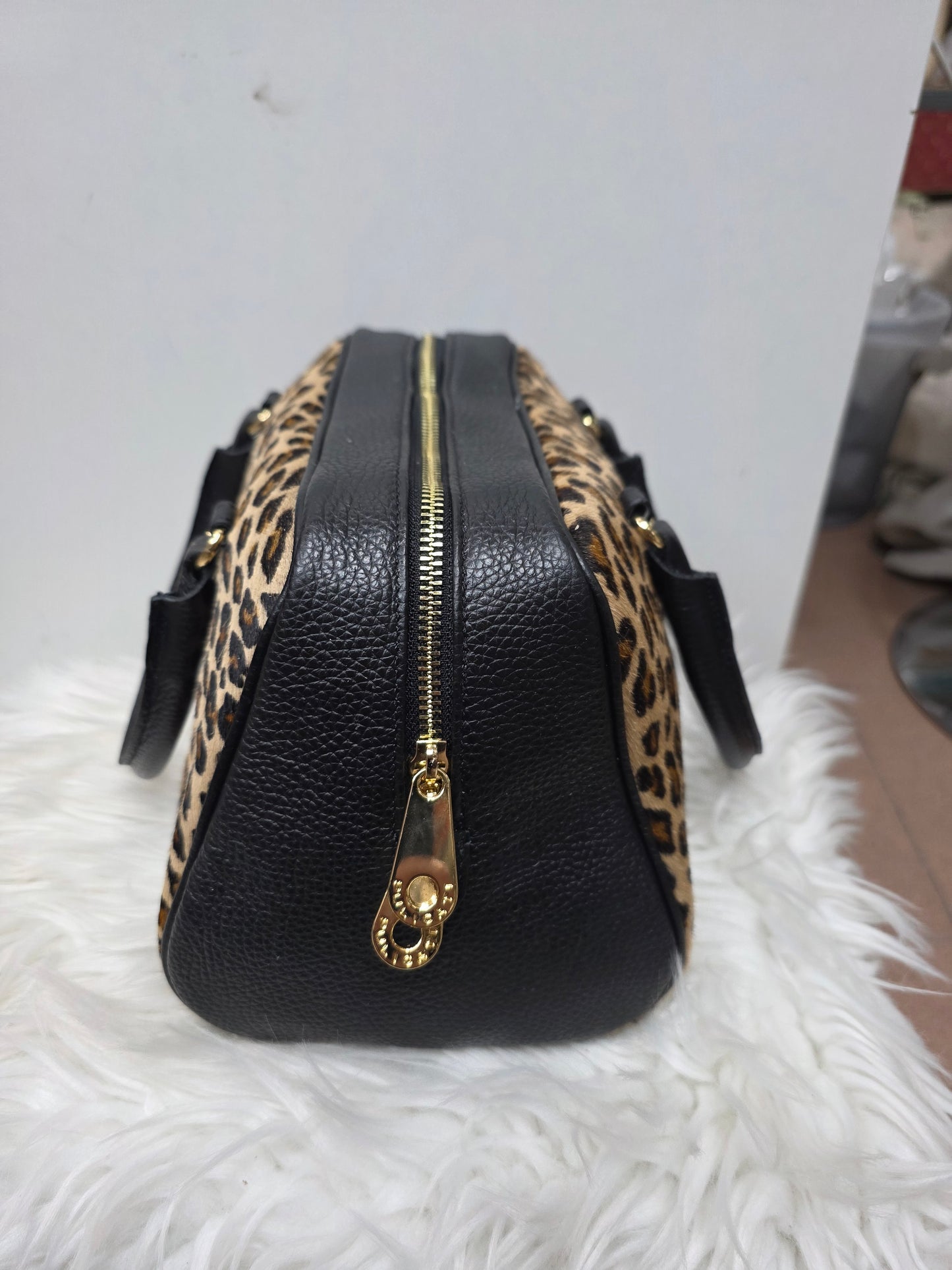 Pulicati bauletto pelle e cavallino