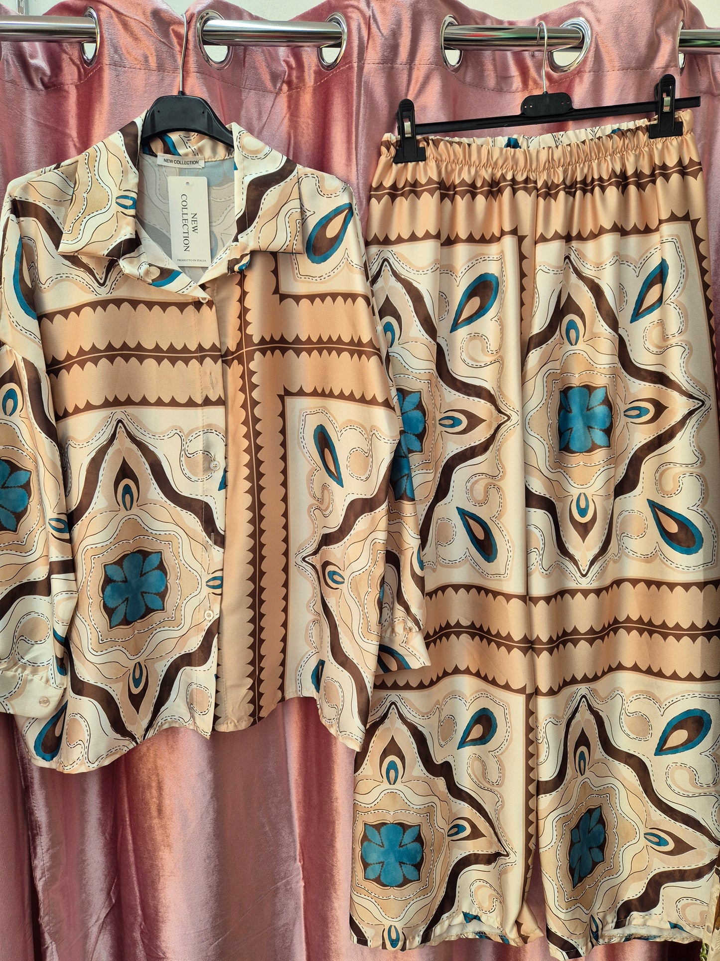 Coordinato in raso curvy