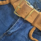 Coordinato denim/camoscio