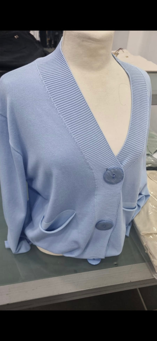 Cardigan in filo