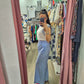 Pantalone palazzo in lino