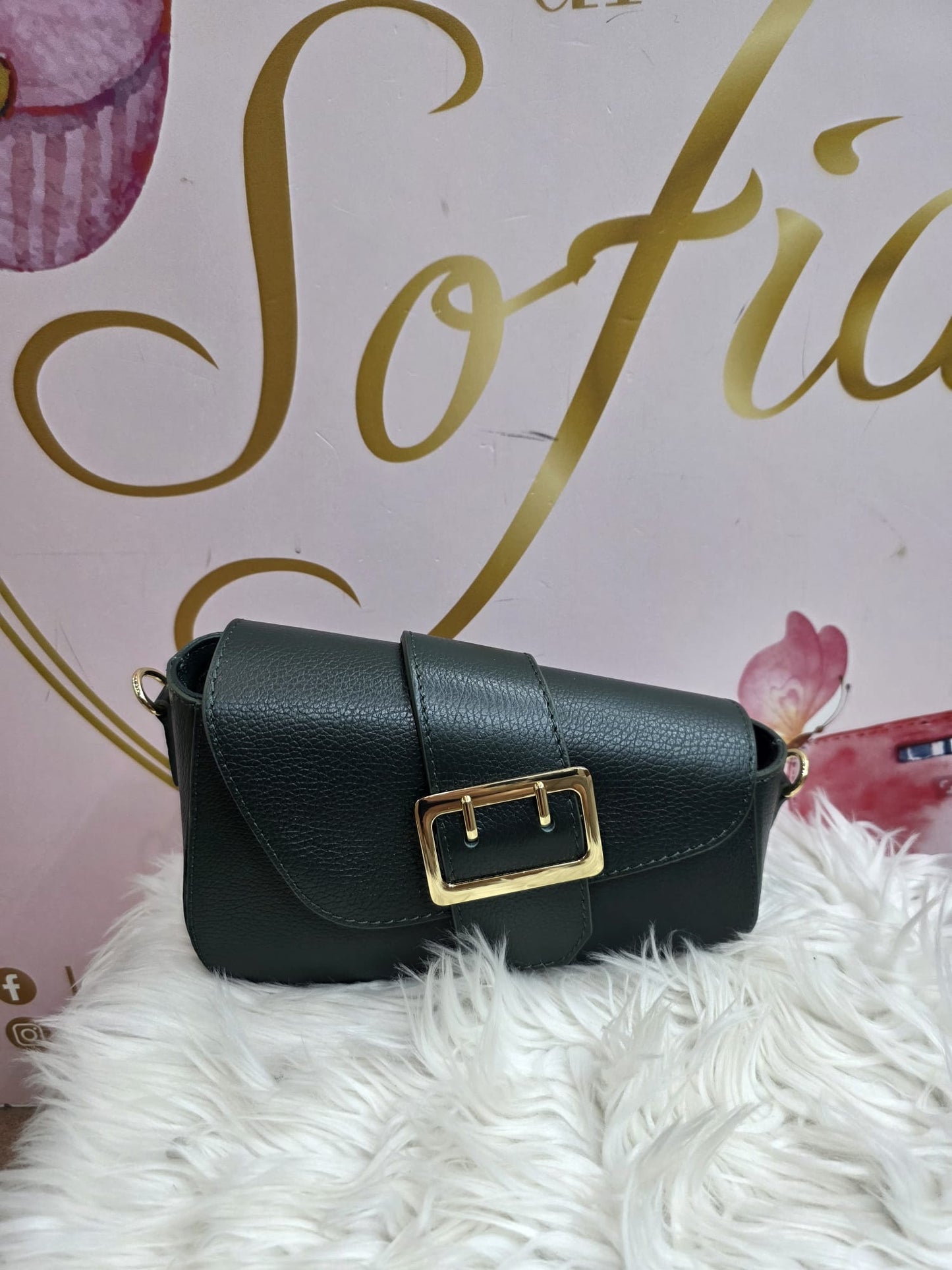 Borsetta Fibia vera pelle