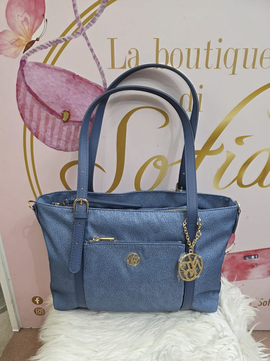 Shopper impermeabile blu ynot