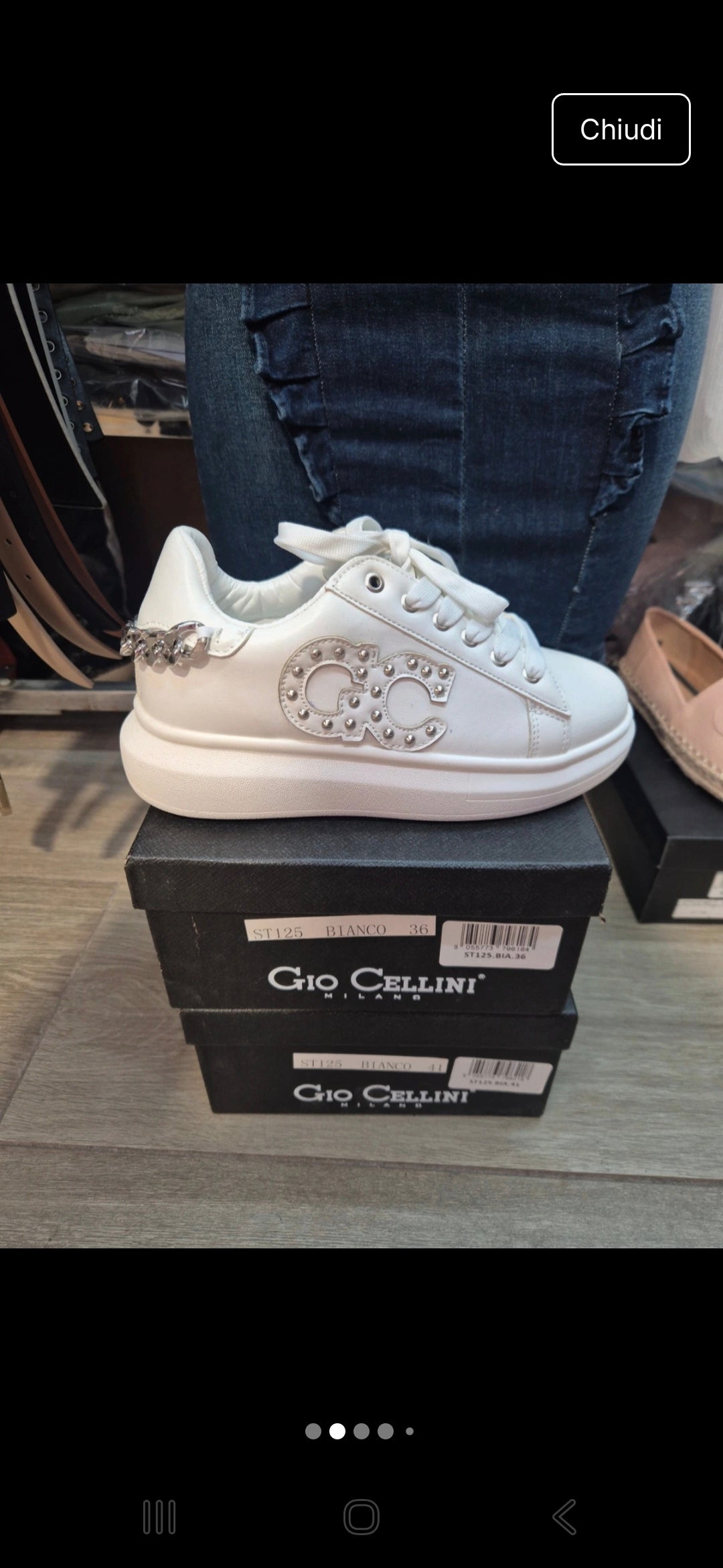 SNEAKERS BIANCHE GIO CELLINI