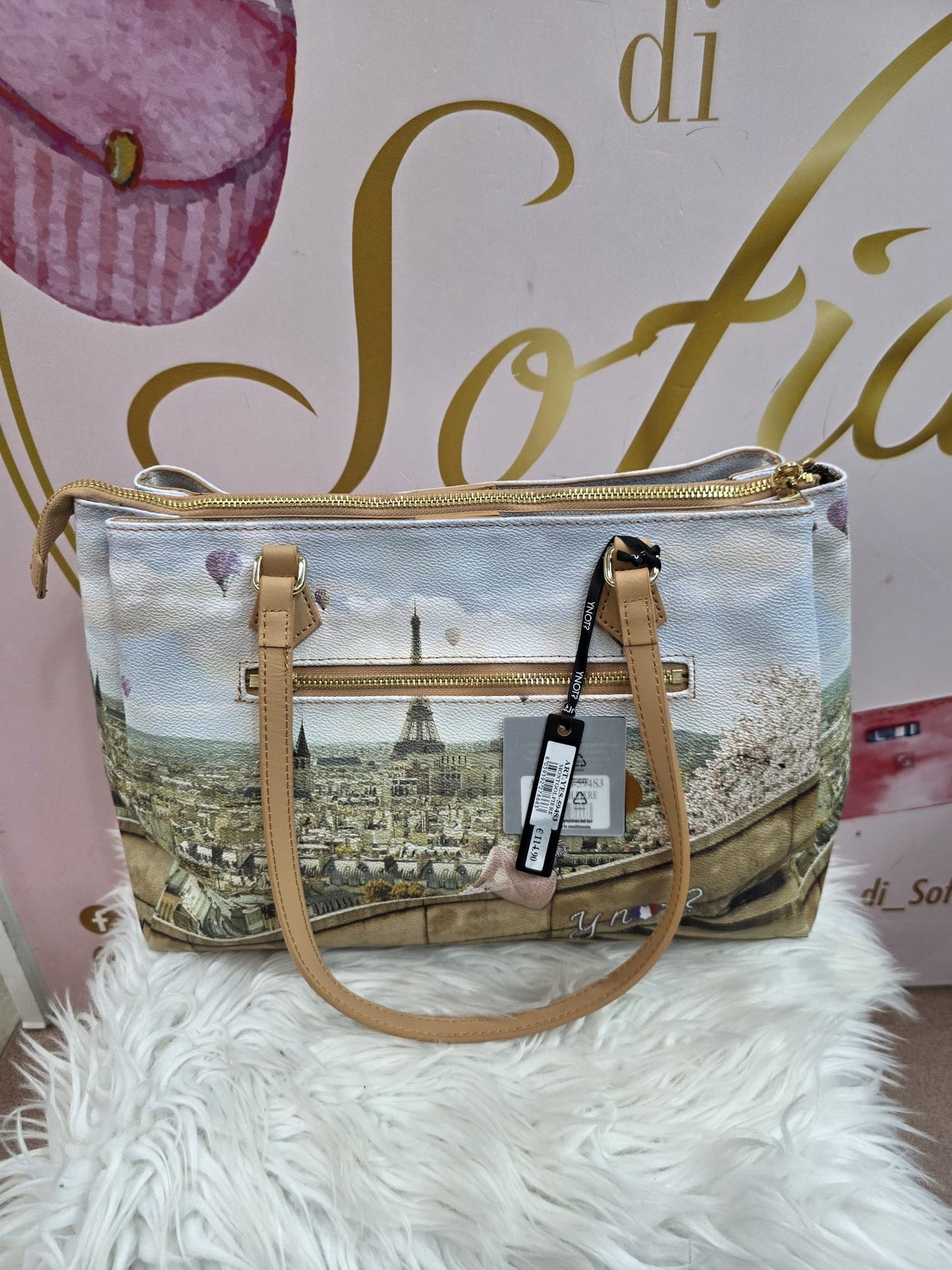 Shopper parigi  3 scompartimenti