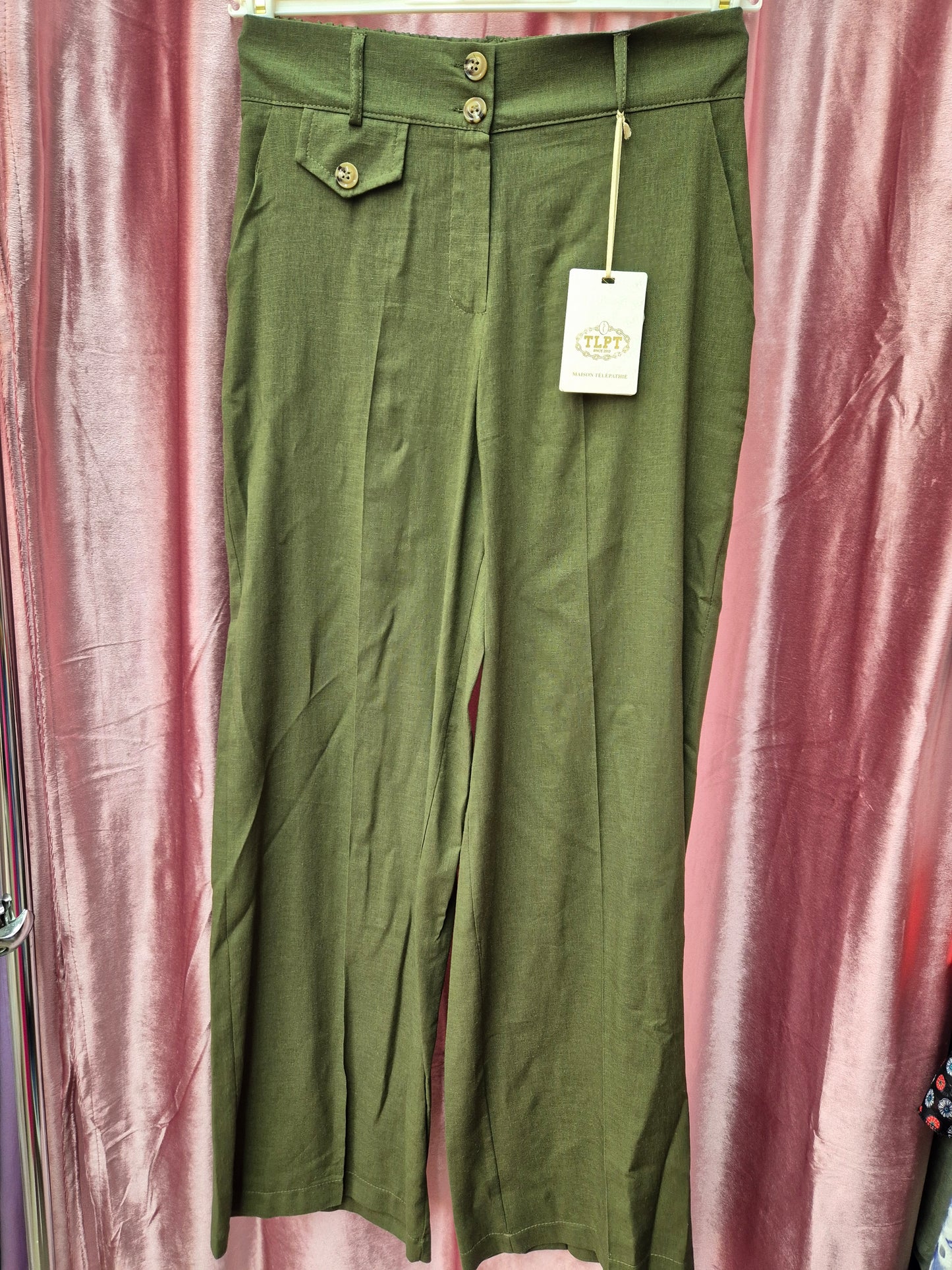 Pantalone palazzo in lino