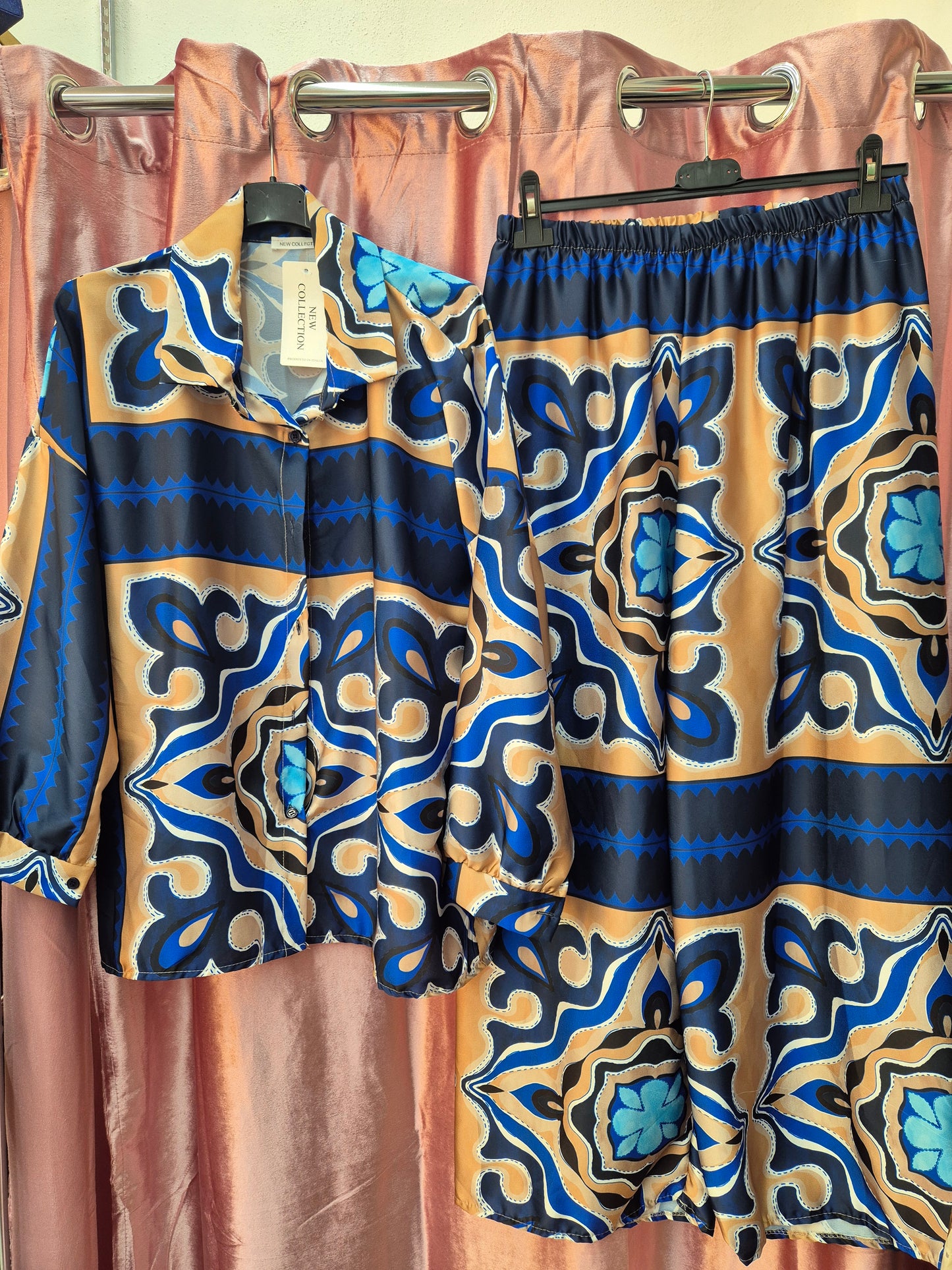 Coordinato in raso curvy