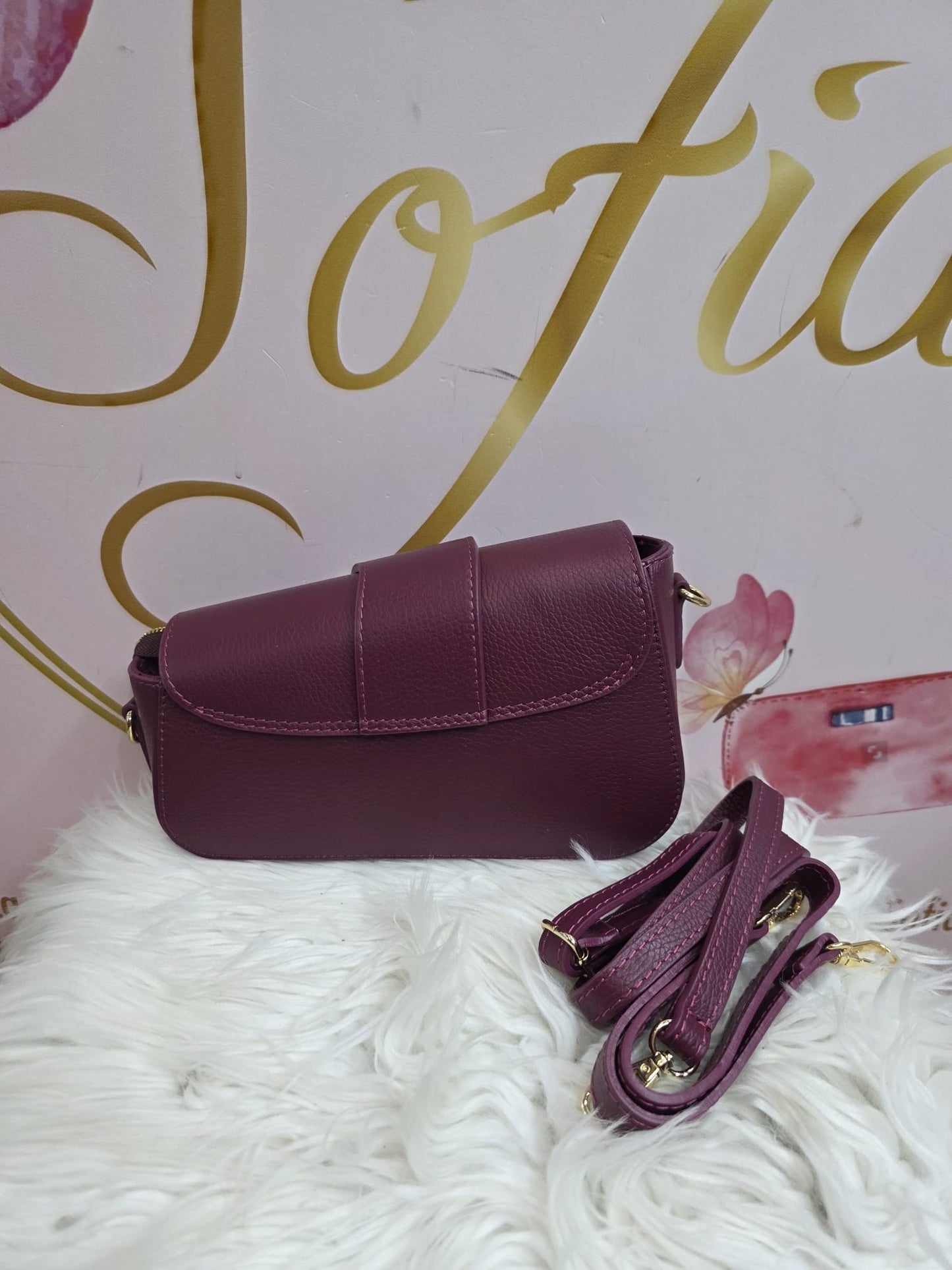 Borsetta Fibia vera pelle