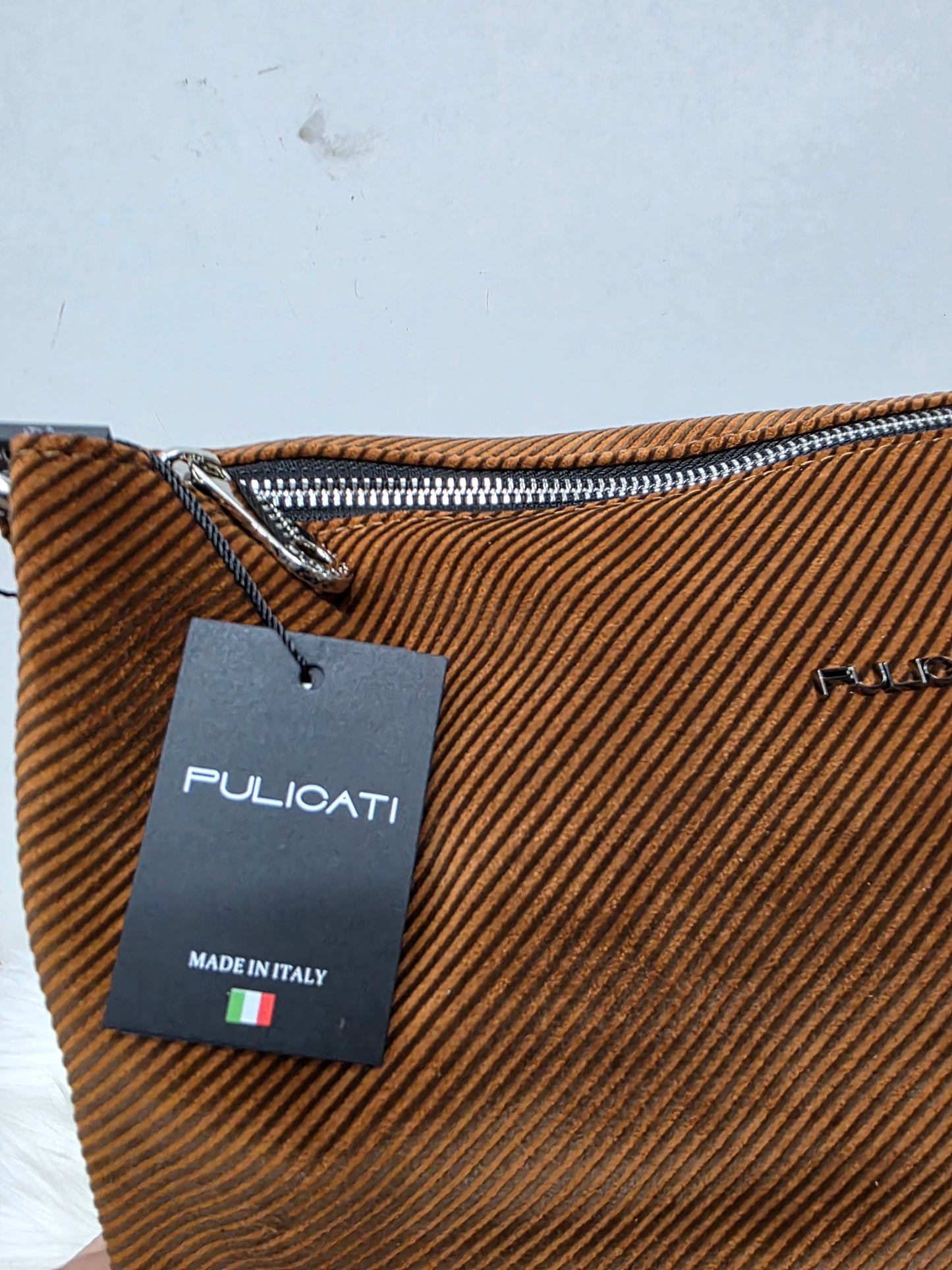 Pulicati tracolla intreccio vera pelle