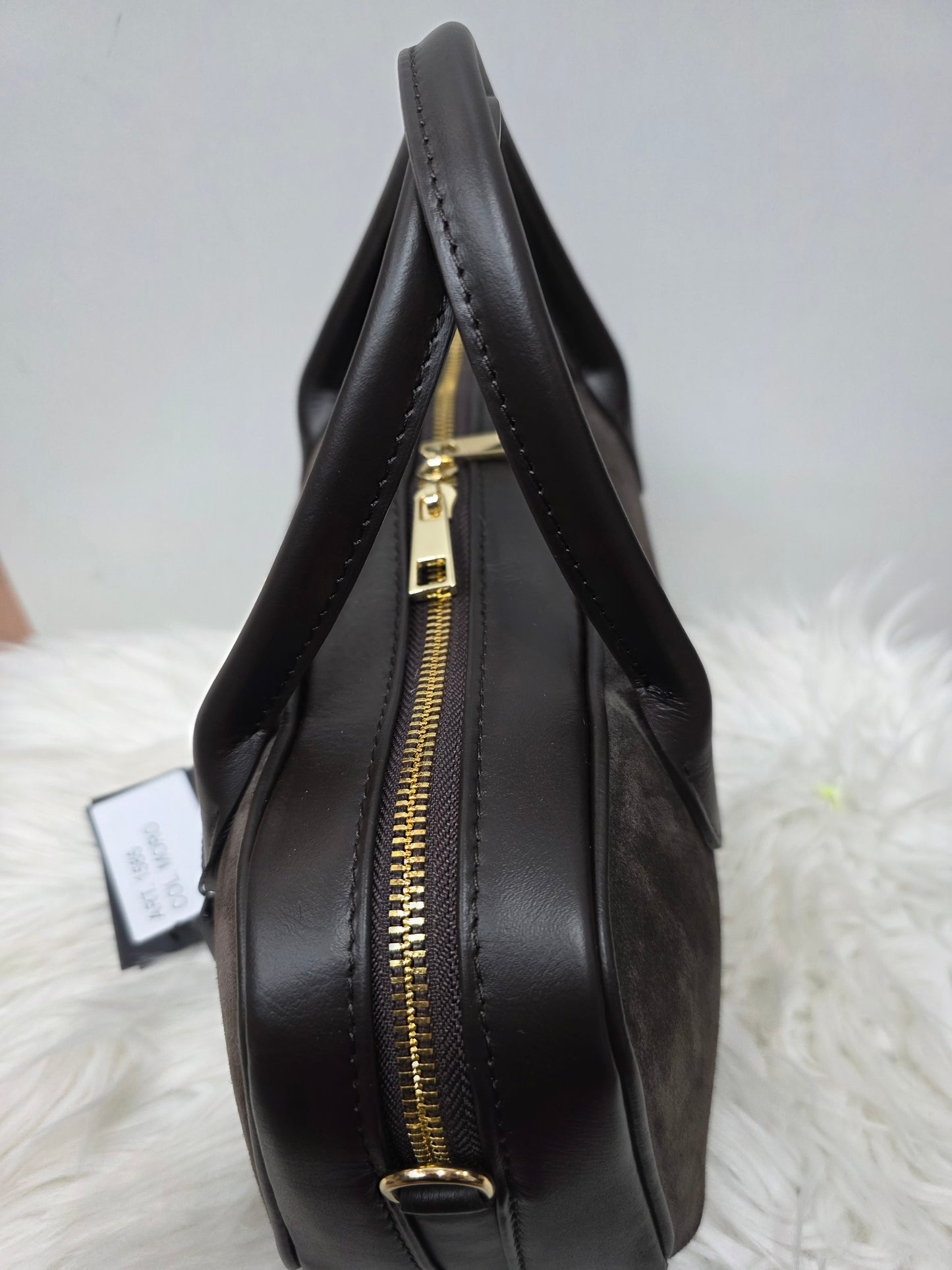 Pulicati bauletto camoscio e pelle