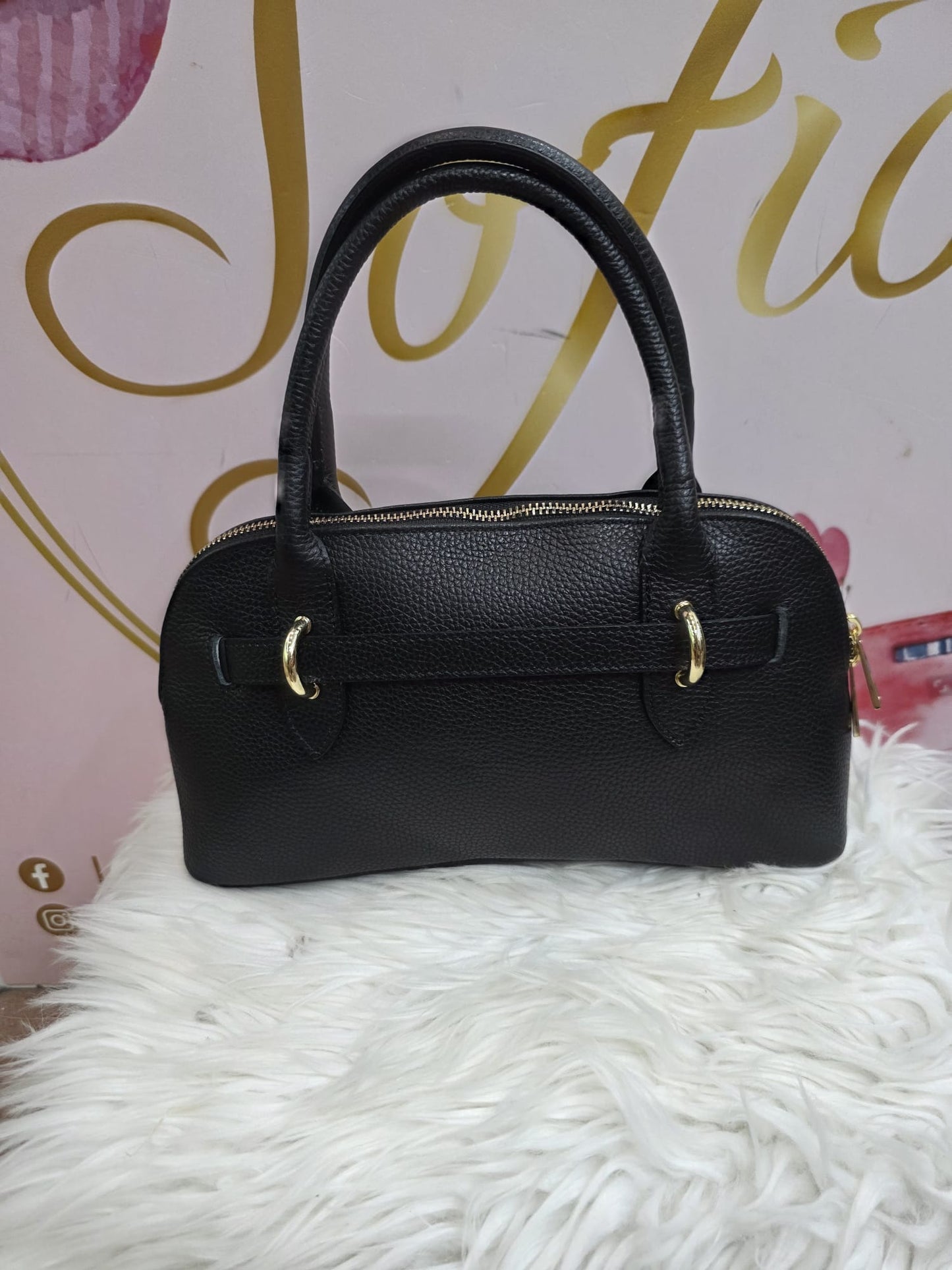 Borsetta a mano vera pelle