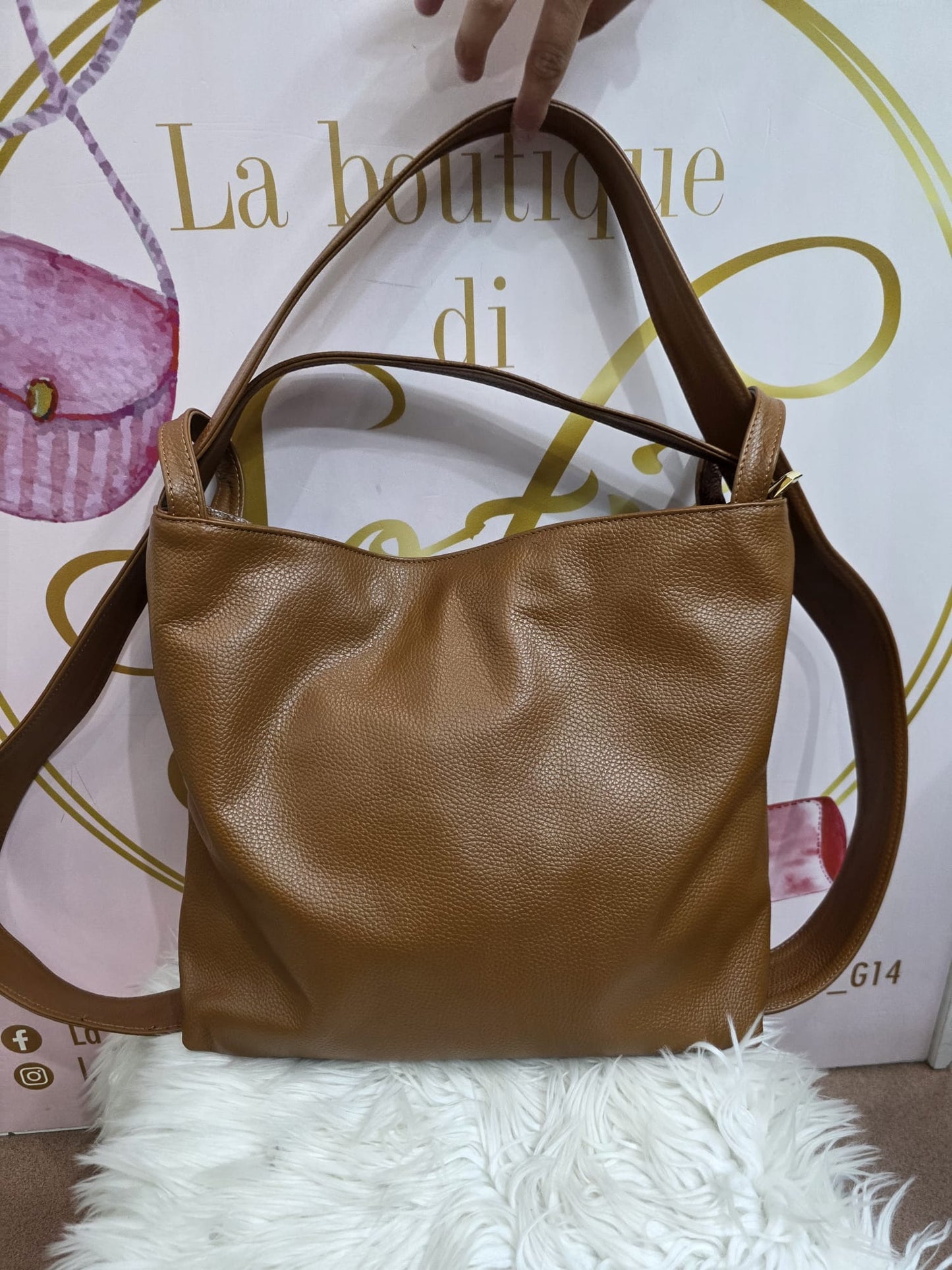 Borsa Zaino vera pelle